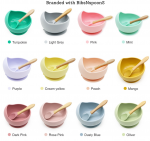 Silicone Baby/Toddler Bowl+Spoon Set