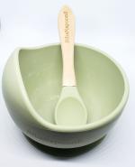 Silicone Baby/Toddler Bowl+Spoon Set